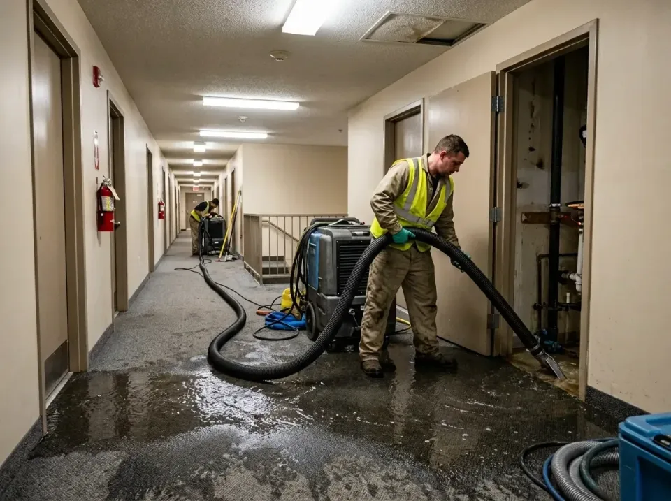 multi-unit-apartment-hallway-f-005 — frequently asked questions, Emergency Burst Pipe Water Extraction & Removal in Walters,…